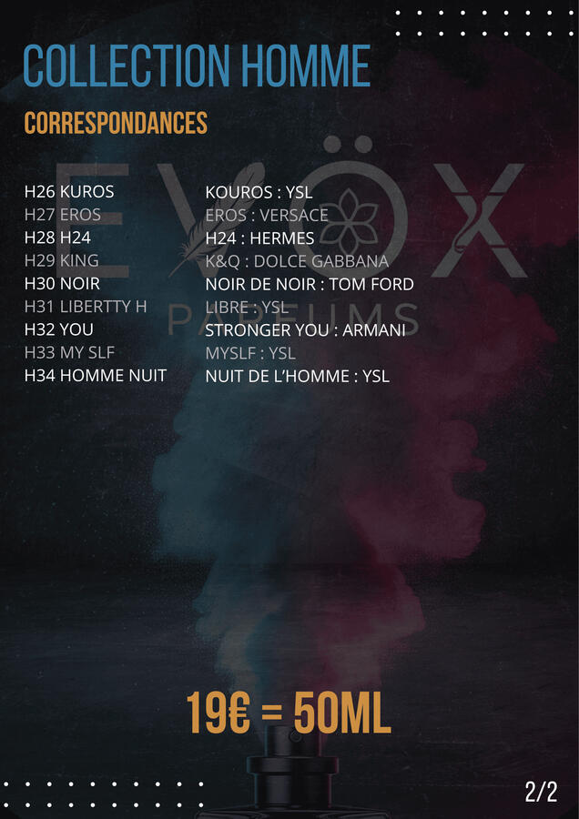 Collection Hommes 2/2